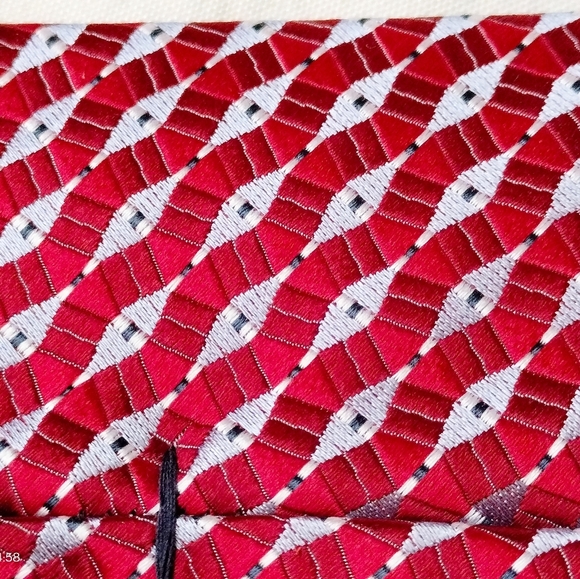 Ike Behar New York Imported Silk Tie Necktie Geometric Jacquard USA - Picture 6 of 13